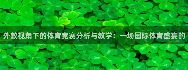 中欧体育官网入口：外教视角下的体育竞赛分析与教学：一场国际体育盛宴的